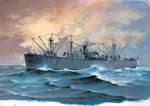 Ss Jeremiah Òbrein Liberty Ship 1:700 Plastic Model Kit Riptr 05755