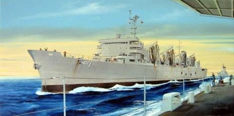 Uss Sacramento Aoe Fast Combat Support Ship 1:700 Battleship Plastic Model Kit Riptr 05785 - 2