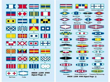 1/200 Ships For Decal / Ww2 Signal Flag (Set Of 2) (Japan Import)