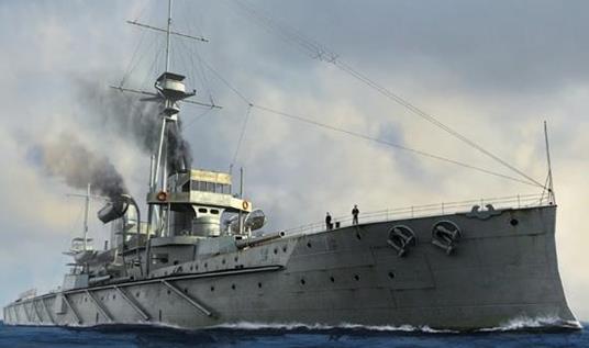 Hms Dreadnought Battleship 1907 1:700 Plastic Model Kit Riptr 06704