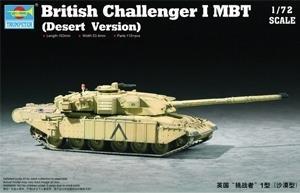 British Challenger 1 Mbt Desert Version Tank 1:72 Plastic Model Kit Riptr 07105