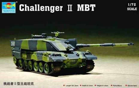 Challenger Ii Mbt Tank 1:72 Plastic Model Kit Riptr 07214