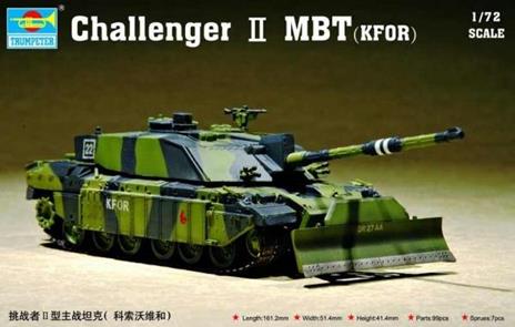 Challenger Ii Mbt Kfor Tank 1:72 Plastic Model Kit Riptr 07216