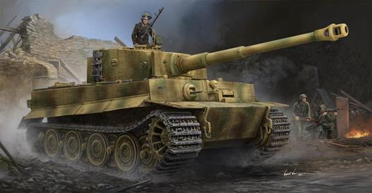 Pz.Kpfw. Vi Ausf.E Sd.Kfz.181 Tiger I Late Production With Zimmerit Tank 1:35 Model Riptr 09540 - 2