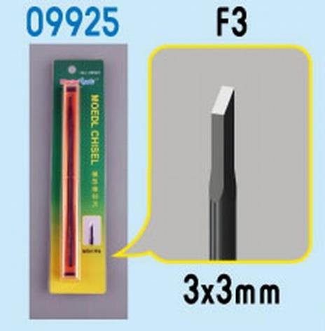 Cesello Modellismo Model Chisel F3 3x3mm RIPTR 09925
