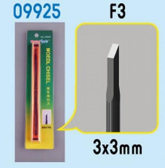 Cesello Modellismo Model Chisel F3 3x3mm RIPTR 09925