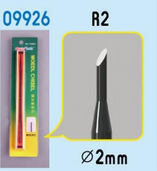 Cesello Modellismo Model Chisel R2 diametro 2mm RIPTR 09926