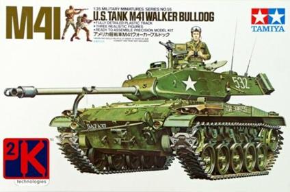 Tamiya 300035055 - Carro Armato Americano M41 Walker Bulldog (3), 1:35