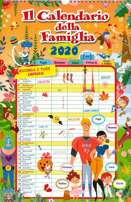  Calendario della famiglia 2020 - copertina