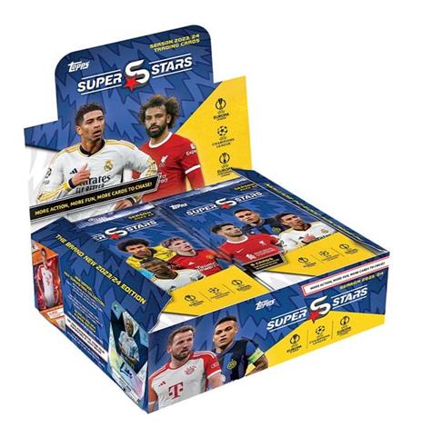 Topps - UEFA Champions League - Super Stars 2023/24 - Trading Cards Booster Display (24) - 2
