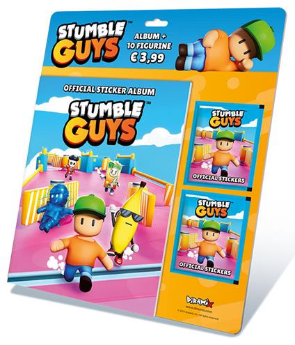 Stumble Guys Stickers Album + 2 Buste