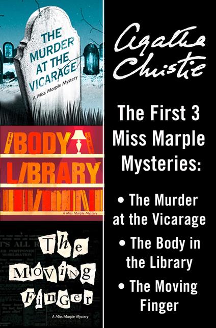 Miss Marple 3-Book Collection 1: The Murder at the Vicarage, The Body in the Library, The Moving Finger (Marple)