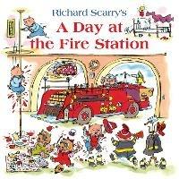 A Day at the Fire Station - Richard Scarry - cover