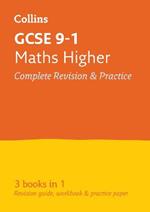 GCSE 9-1 Maths Higher All-in-One Complete Revision and Practice: Ideal for Home Learning, 2023 and 2024 Exams