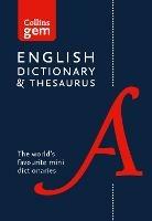 English Gem Dictionary and Thesaurus: The World’s Favourite Mini Dictionaries - Collins Dictionaries - cover