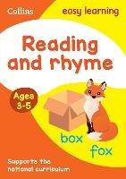 Reading and Rhyme Ages 3-5: Ideal for Home Learning - Collins Easy Learning - cover