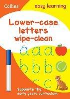 Lower Case Letters Age 3-5 Wipe Clean Activity Book: Ideal for Home Learning - Collins Easy Learning - cover