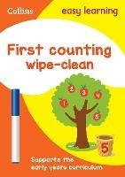 First Counting Age 3-5 Wipe Clean Activity Book: Ideal for Home Learning - Collins Easy Learning - cover