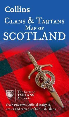 Collins Scotland Clans and Tartans Map: Over 170 Arms, Official Insignia, Crests and Tartans of Scottish Clans - Collins Maps - cover