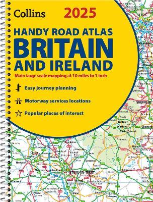 2025 Collins Handy Road Atlas Britain and Ireland: A5 Spiral - Collins Maps - cover