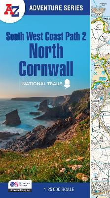 South West Coast Path 2 – North Cornwall: With Ordnance Survey Mapping - A-Z Maps - cover