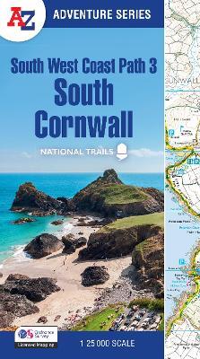 South West Coast Path 3 – South Cornwall: With Ordnance Survey Mapping - A-Z Maps - cover