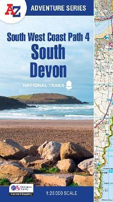 South West Coast Path 4 – South Devon: With Ordnance Survey Mapping - A-Z Maps - cover