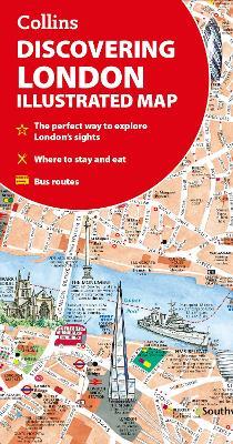 Discovering London Illustrated Map - Dominic Beddow,Collins Maps - cover