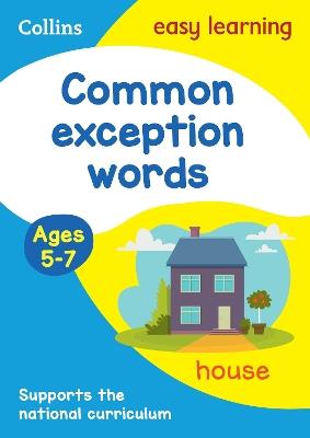 Common exception words Activity book Ages 5-7 - Collins Easy Learning - cover