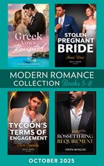Modern Romance October 2025 Books 5-8: Greek Vows Revisited (Convenient Wives Club) / Stolen Pregnant Bride / The Rossetti Ring Requirement / Tycoon's Terms of Engagement