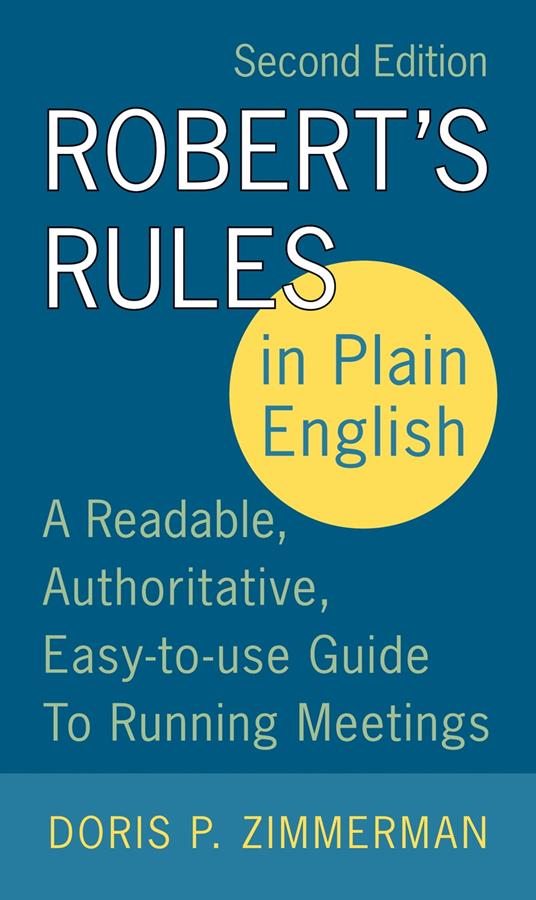 Robert's Rules in Plain English 2e