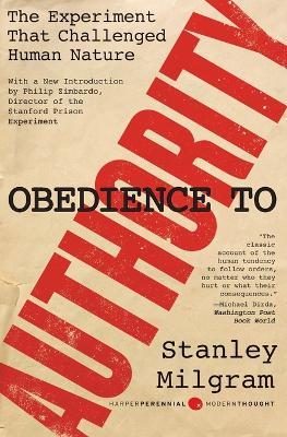 Obedience to Authority: An Experimental View - Stanley Milgram - cover