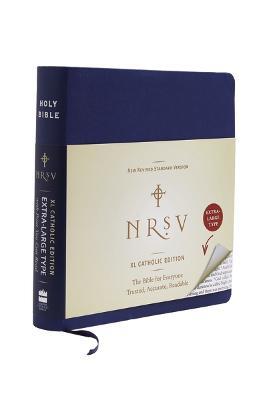 NRSV XL, Catholic Edition, Hardcover, Navy: Holy Bible - Catholic Bible Press - cover