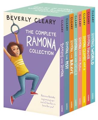 The Complete 8-Book Ramona Collection: Beezus and Ramona, Ramona and Her Father, Ramona and Her Mother, Ramona Quimby, Age 8, Ramona Forever, Ramona the Brave, Ramona the Pest, Ramona's World - Beverly Cleary - cover