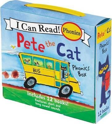 Pete The Cat Phonics Box: Includes 12 Mini-Books Featuring Short and Long Vowel Sounds - James Dean - cover