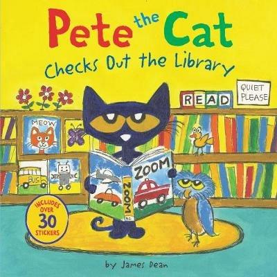 Pete the Cat Checks Out the Library - James Dean,Kimberly Dean - cover