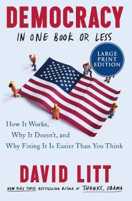 Democracy in One Book or Less: How It Works, Why It Doesn't, and Why Fixing It Is Easier Than You Think [Large Print] - David Litt - cover