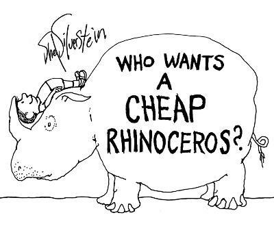 Who Wants a Cheap Rhinoceros? - Shel Silverstein - cover