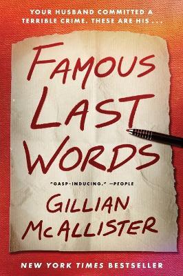Famous Last Words - Gillian McAllister - cover