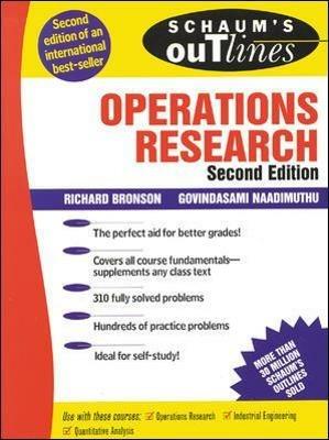 Schaum's Outline of Operations Research - Richard Bronson,Govindasami Naadimuthu - cover