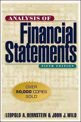 Analysis of Financial Statements - Leopold Bernstein,John Wild - cover