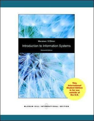 Introdiction to information systems - James A. O'Brein - copertina