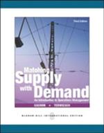 Matching supply with demand: an introduction to operatiions management