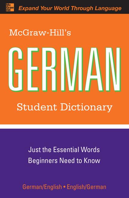 McGraw-Hill's German Student Dictionary