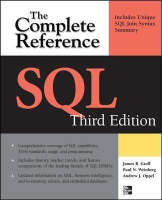 SQL: the complete reference - Paul Weinberg,James Groff,Andrew Oppel - copertina