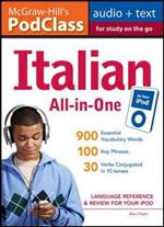 Mcgraw-Hill's podclass italian all-in-one: language reference & review for your iPod. Con CD Audio