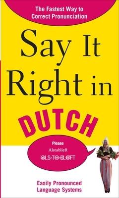 Say It Right in Dutch - NA EPLS - cover