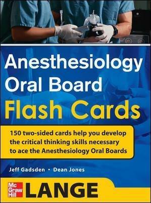 Anesthesiology oral board flash cards - Jones P. Dean,Jeff Gadsen - copertina