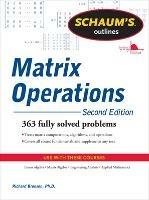 Schaum's Outline of Matrix Operations - Richard Bronson - cover