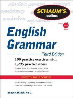 Schaum's Outline of English grammar - Eugene Ehrlich - copertina